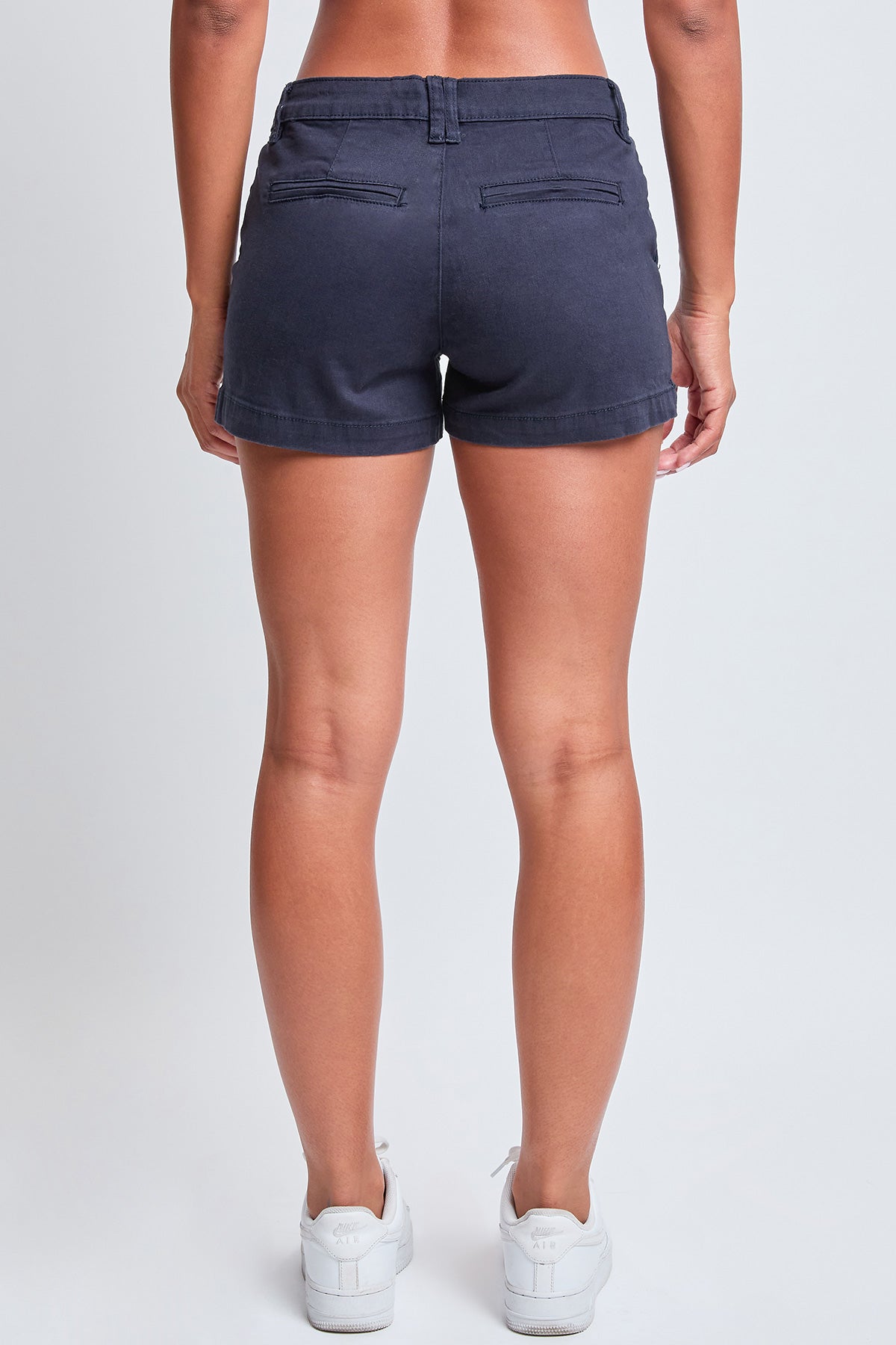 Women's Mid Rise Side Slit Trouser Shorts