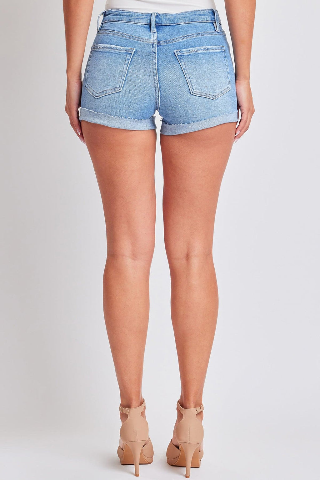 Women's Luxe Raw Edge Cuff Denim Short