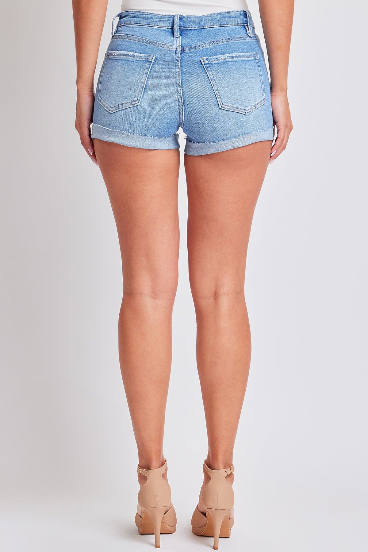 Women's Luxe Raw Edge Cuff Denim Short