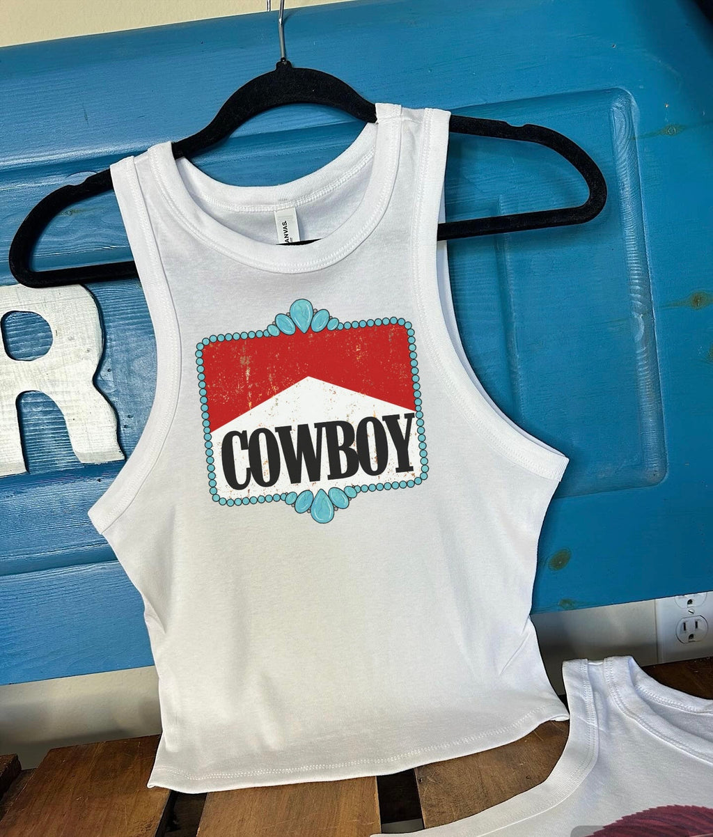 Cowboy Cropped Tank