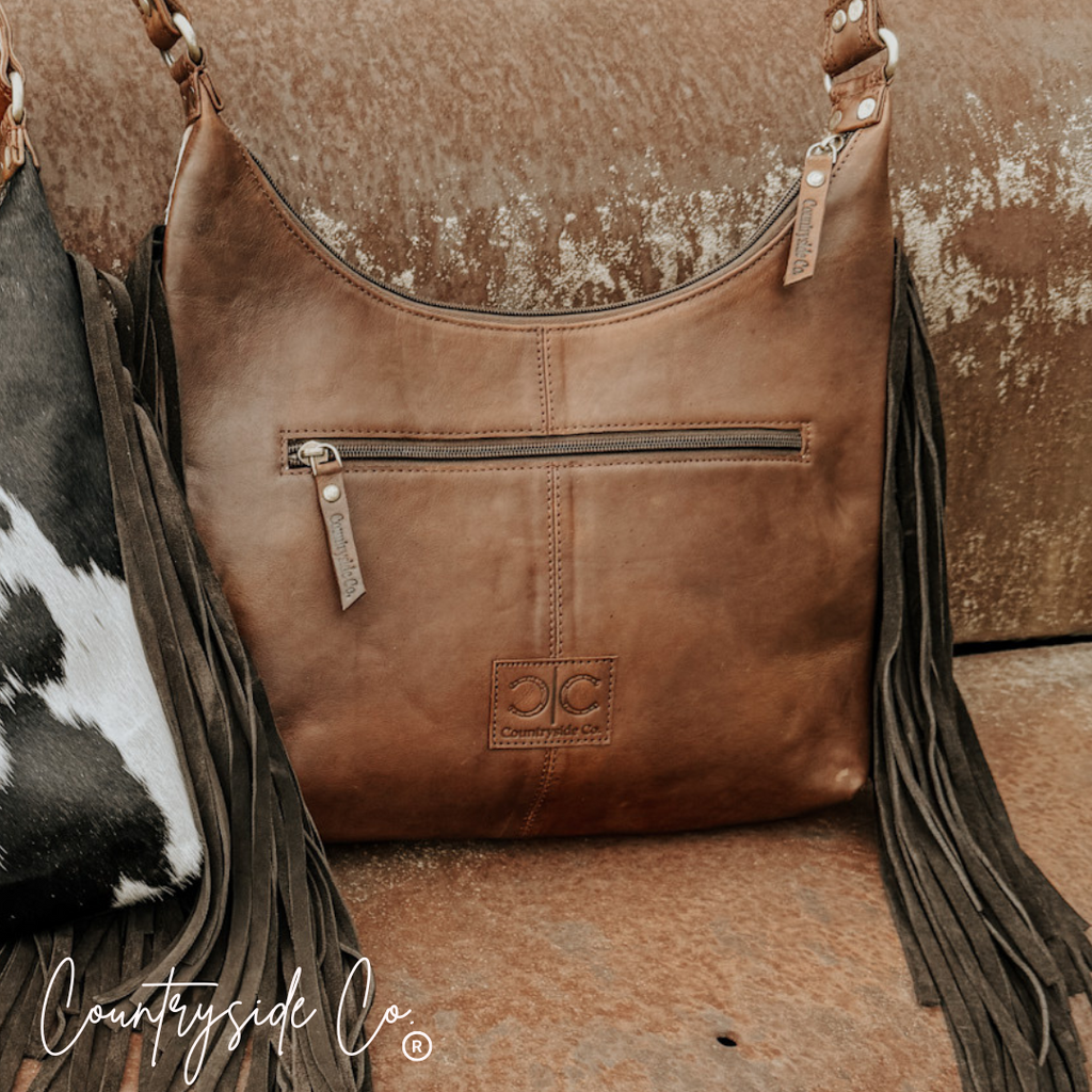 Victoria Cowhide Leather Handbag