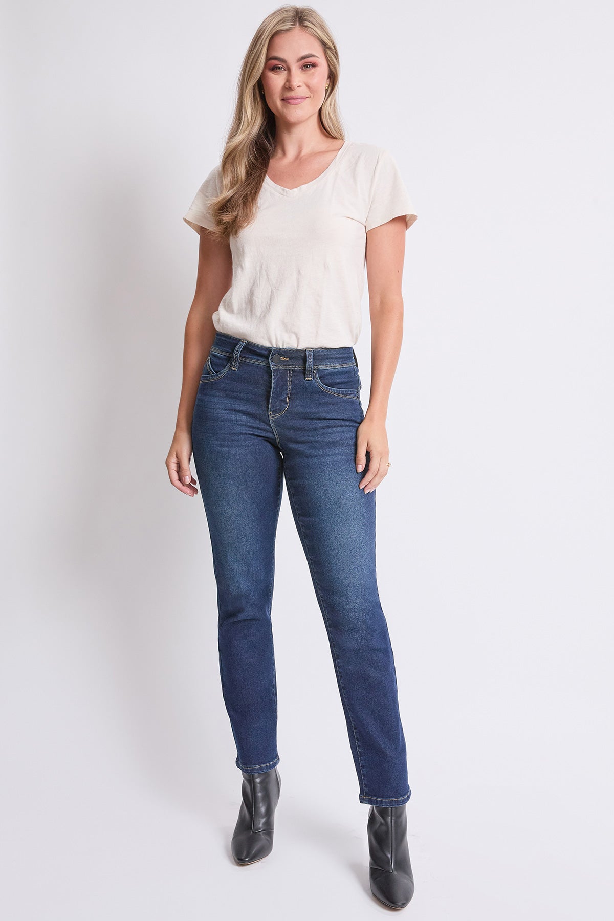 Women's High Rise Curve Confidence  Straight  Jeans