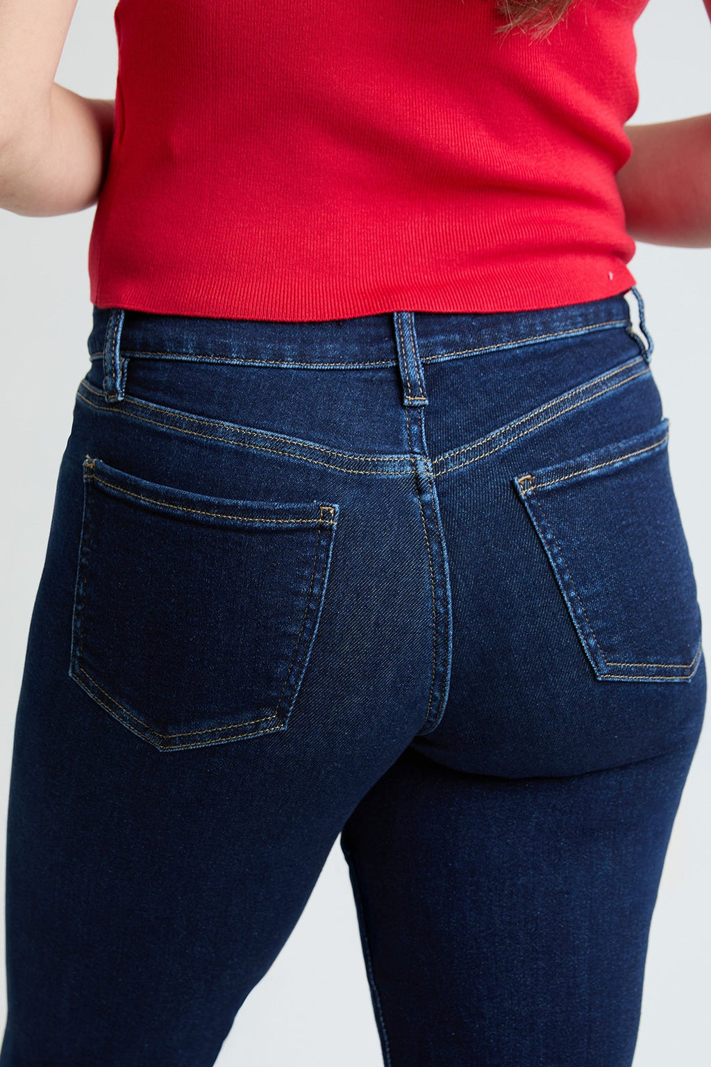 Women's Premium Stretch Cropped Slim Straight