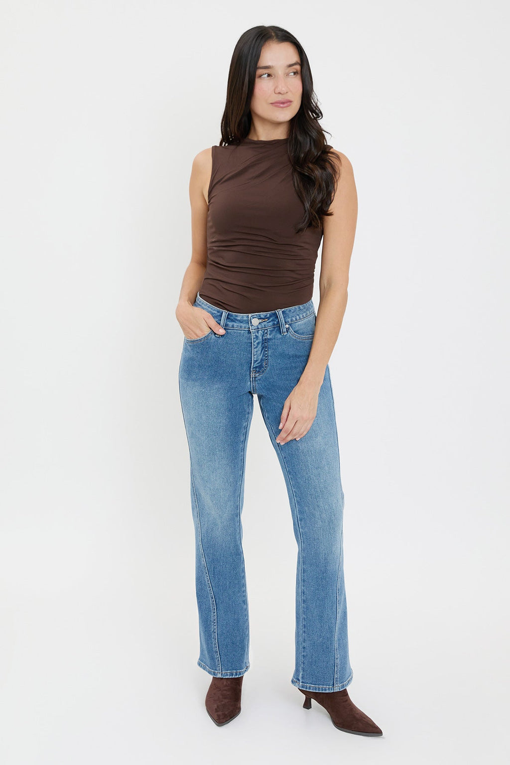 Women's Curve Seam Flare Jeans