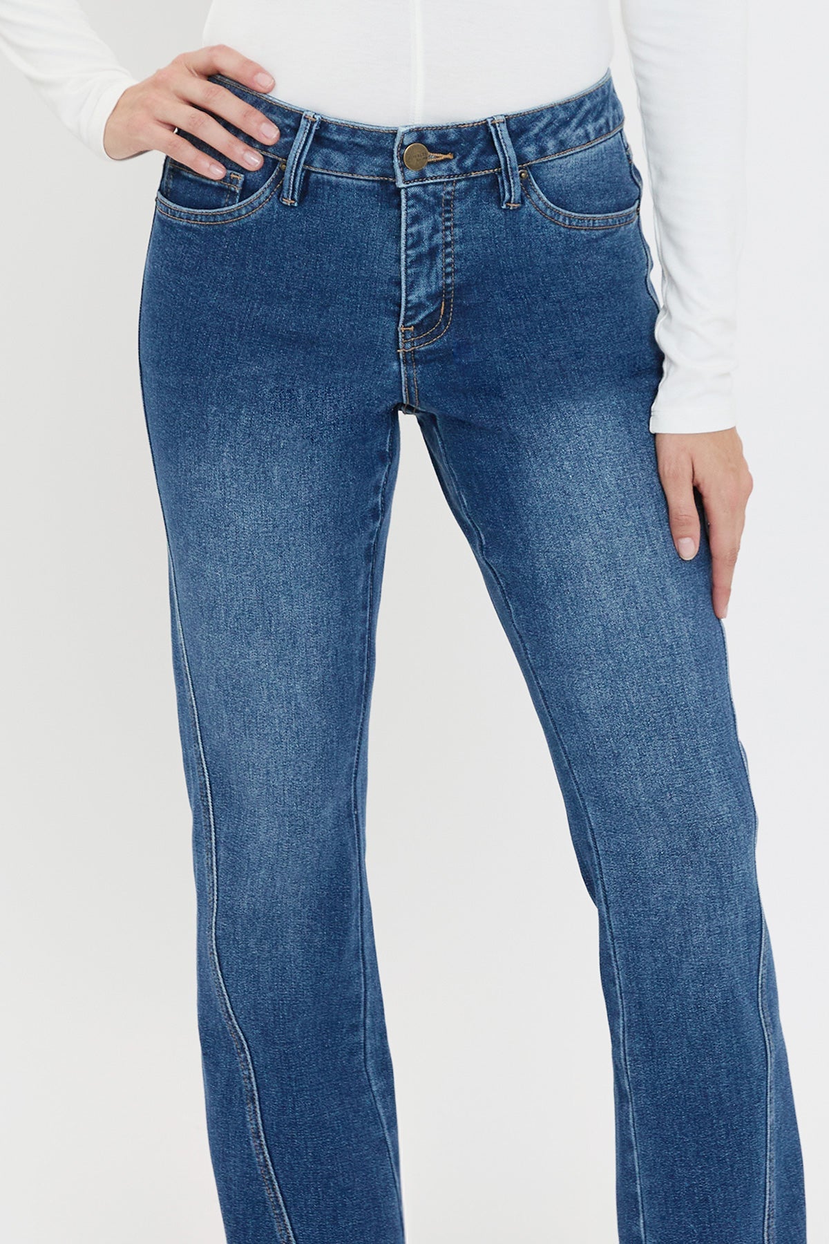 Women's Curve Seam Flare Jeans