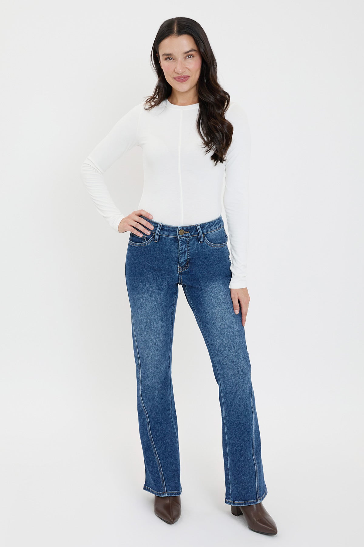 Women's Curve Seam Flare Jeans