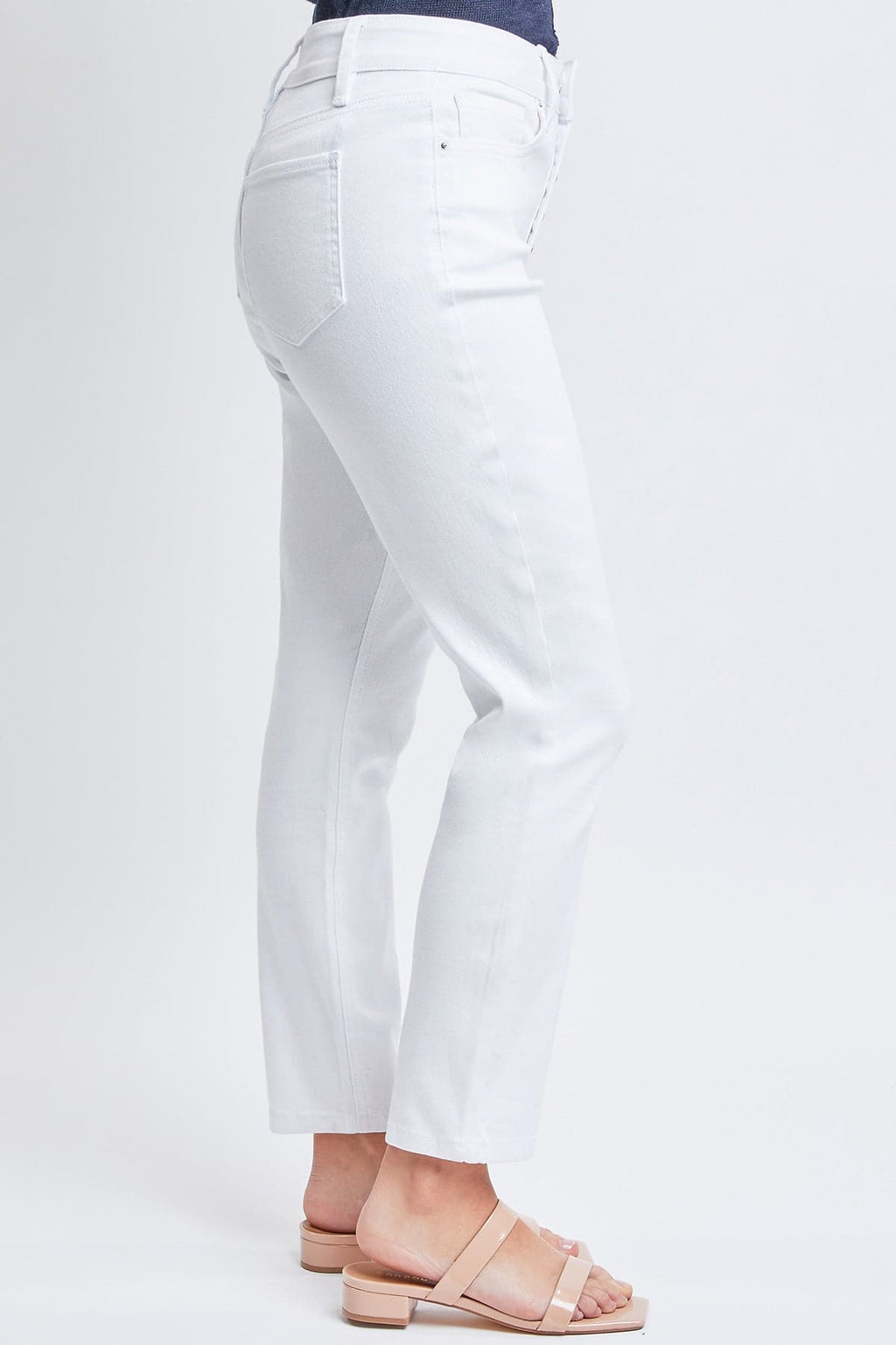 Women's Vintage High Rise Button Fly Skinny Ankle Jeans