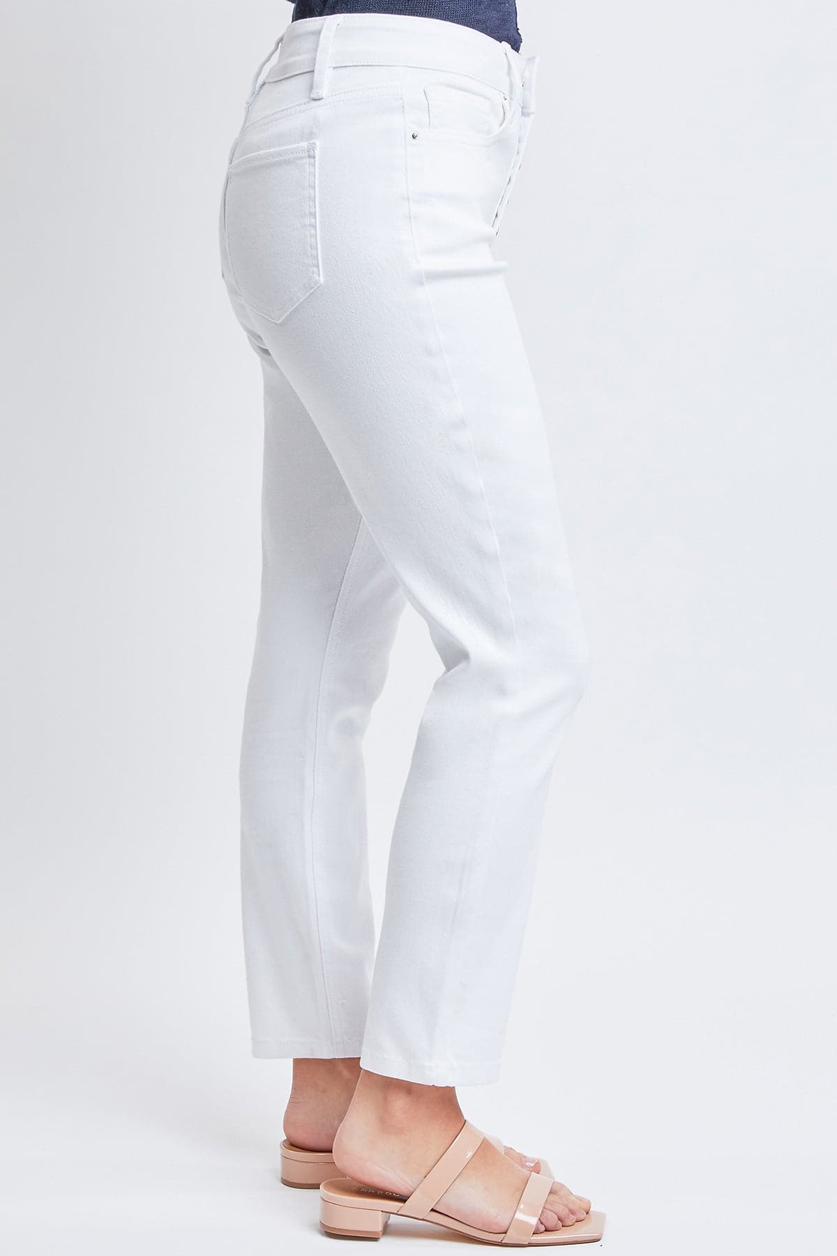 Women's Vintage High Rise Button Fly Skinny Ankle Jeans