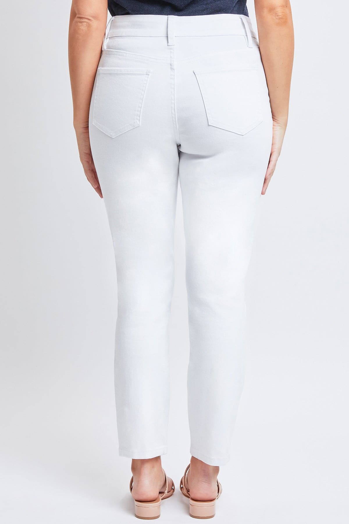 Women's Vintage High Rise Button Fly Skinny Ankle Jeans