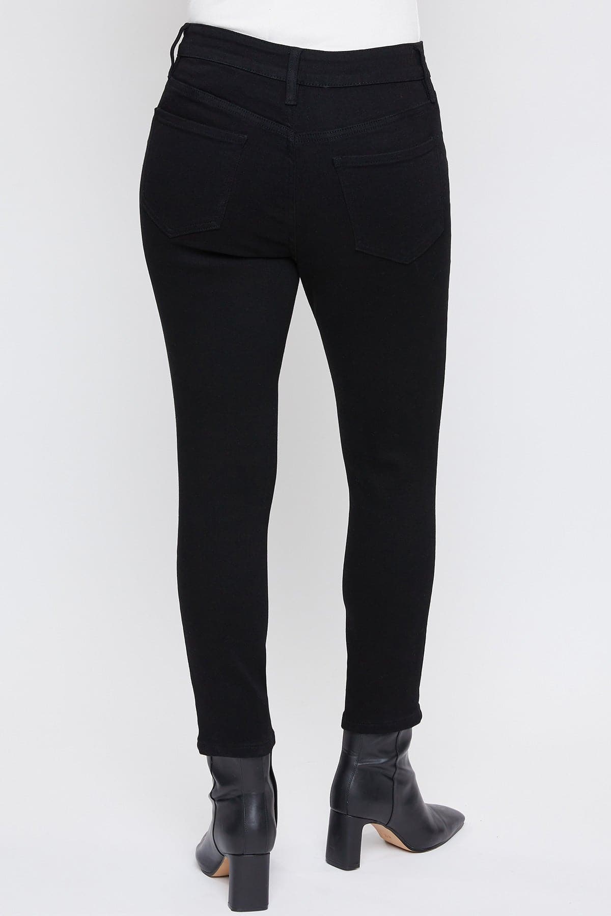 Women's Vintage High Rise Button Fly Skinny Ankle Jeans