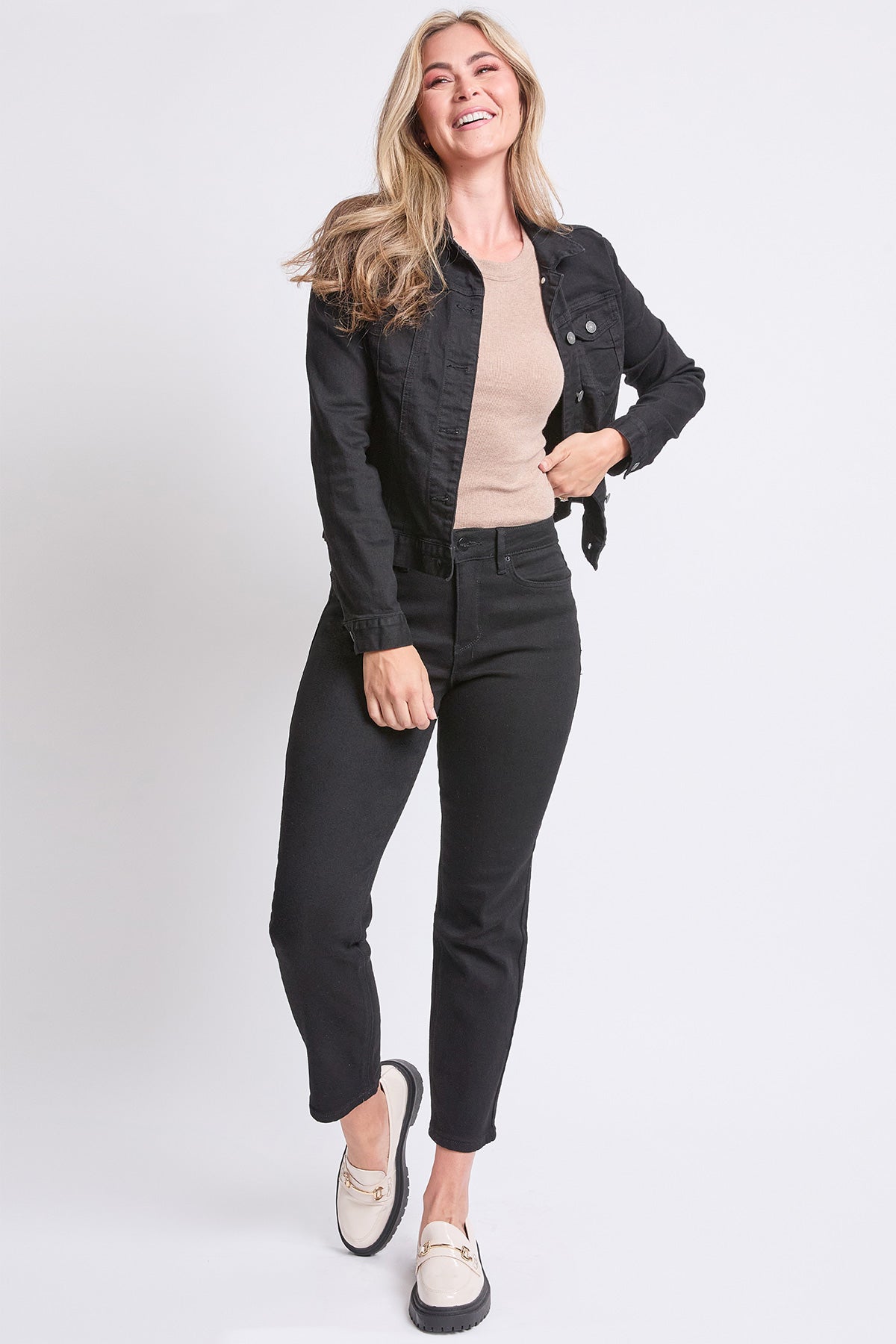 Women's High Rise Vintage Slim Straight  Jeans