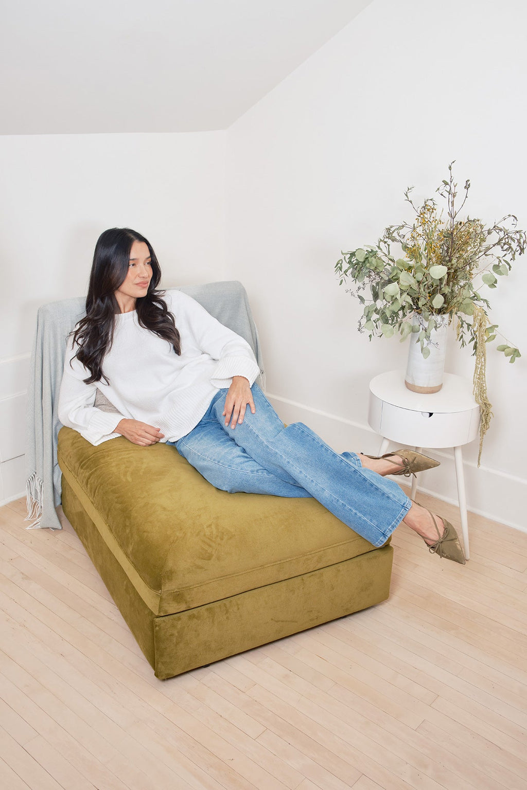 Women's Front Seam Wide Leg Jeans