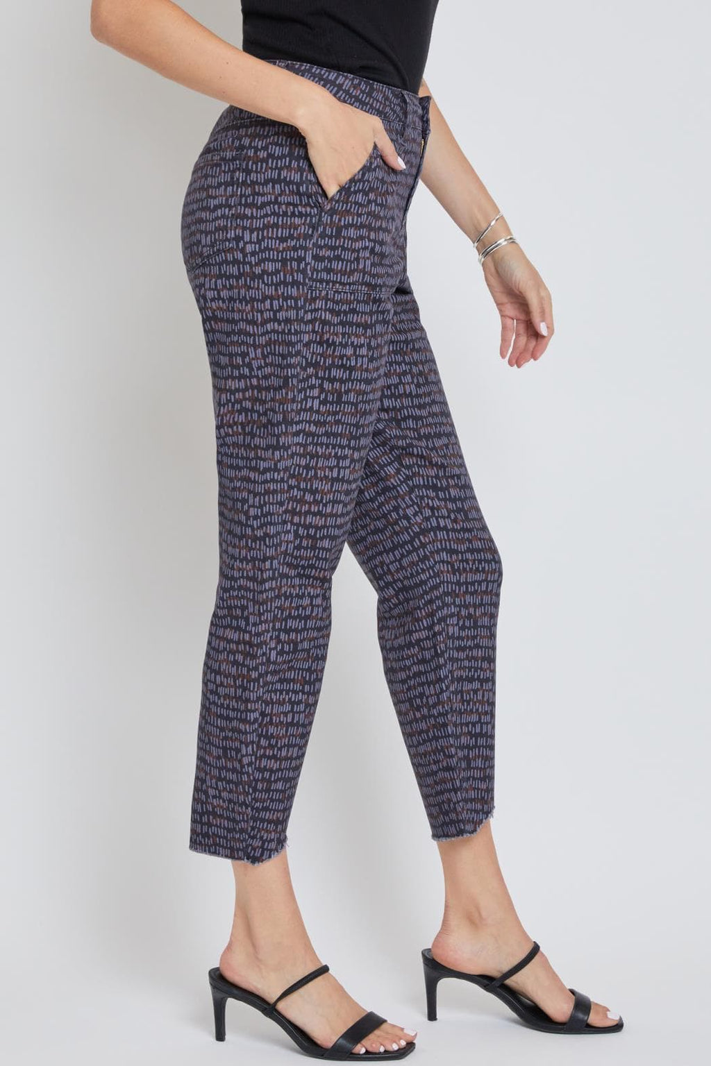 Women's Pork Chop Pocket Pants With Dog Bite Hem