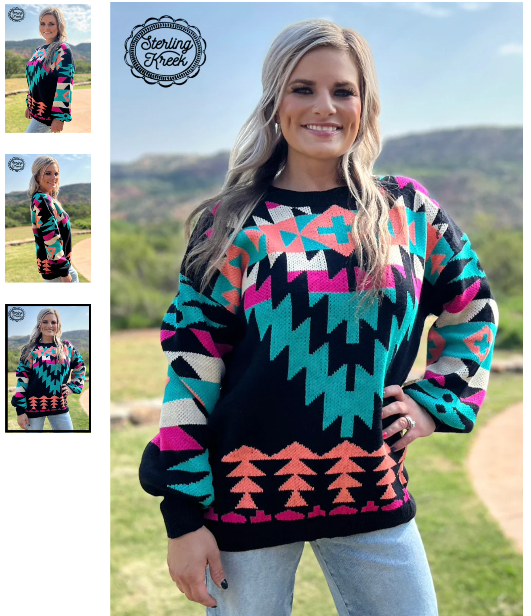 Western Lights Knit Sweater