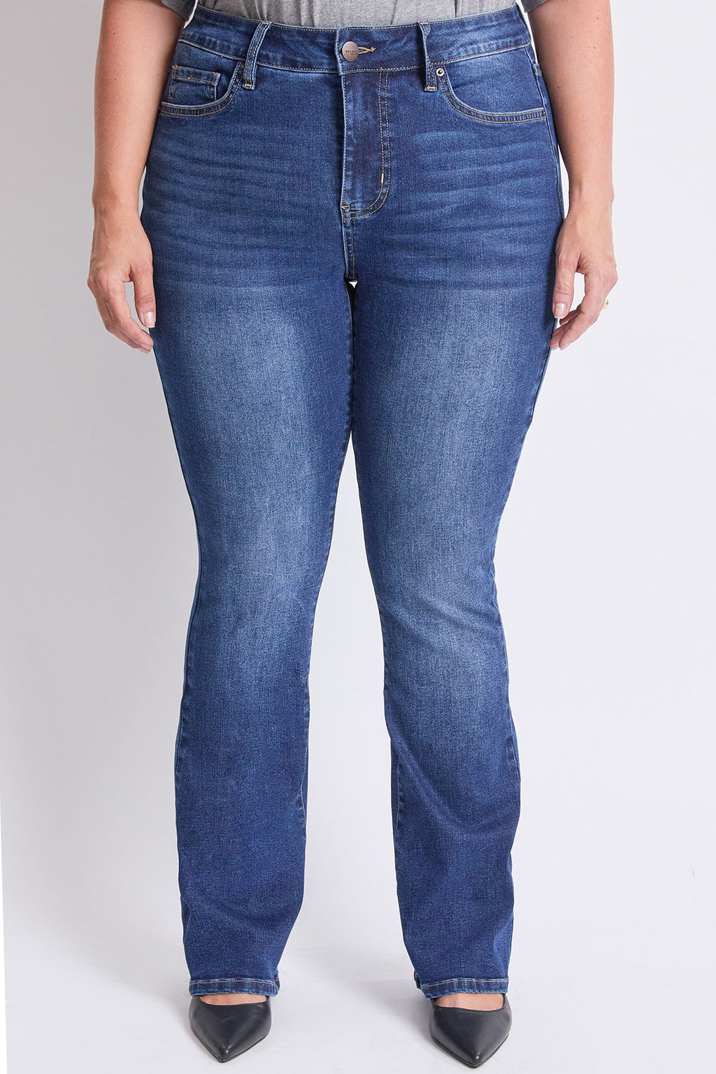 Women's Plus High Rise Slim Bootcut Jeans