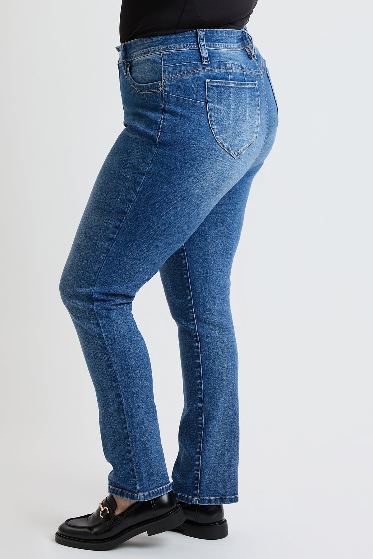 Women's Plus High Rise Curve Confidence  Straight  Jeans