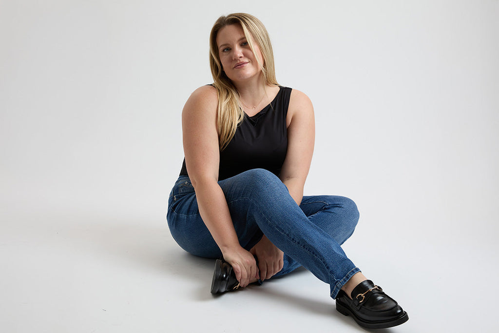 Women's Plus High Rise Curve Confidence  Straight  Jeans