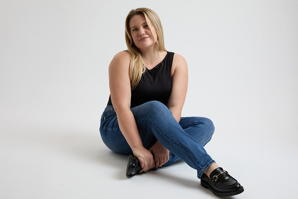 Women's Plus High Rise Curve Confidence  Straight  Jeans