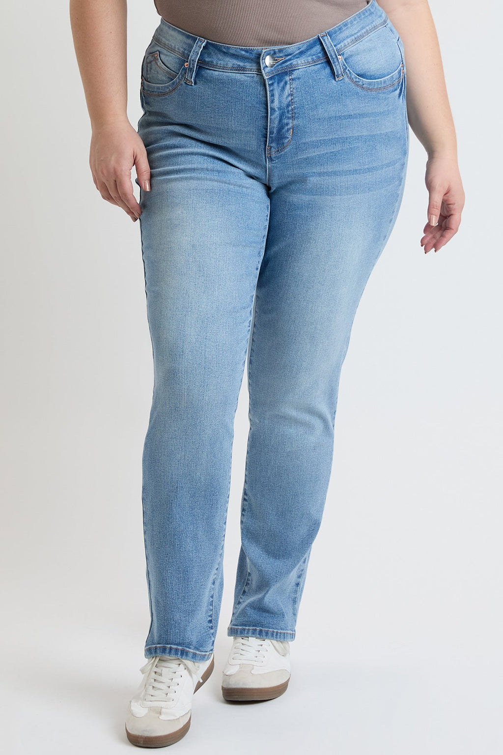Women's Plus High Rise Curve Confidence  Straight  Jeans