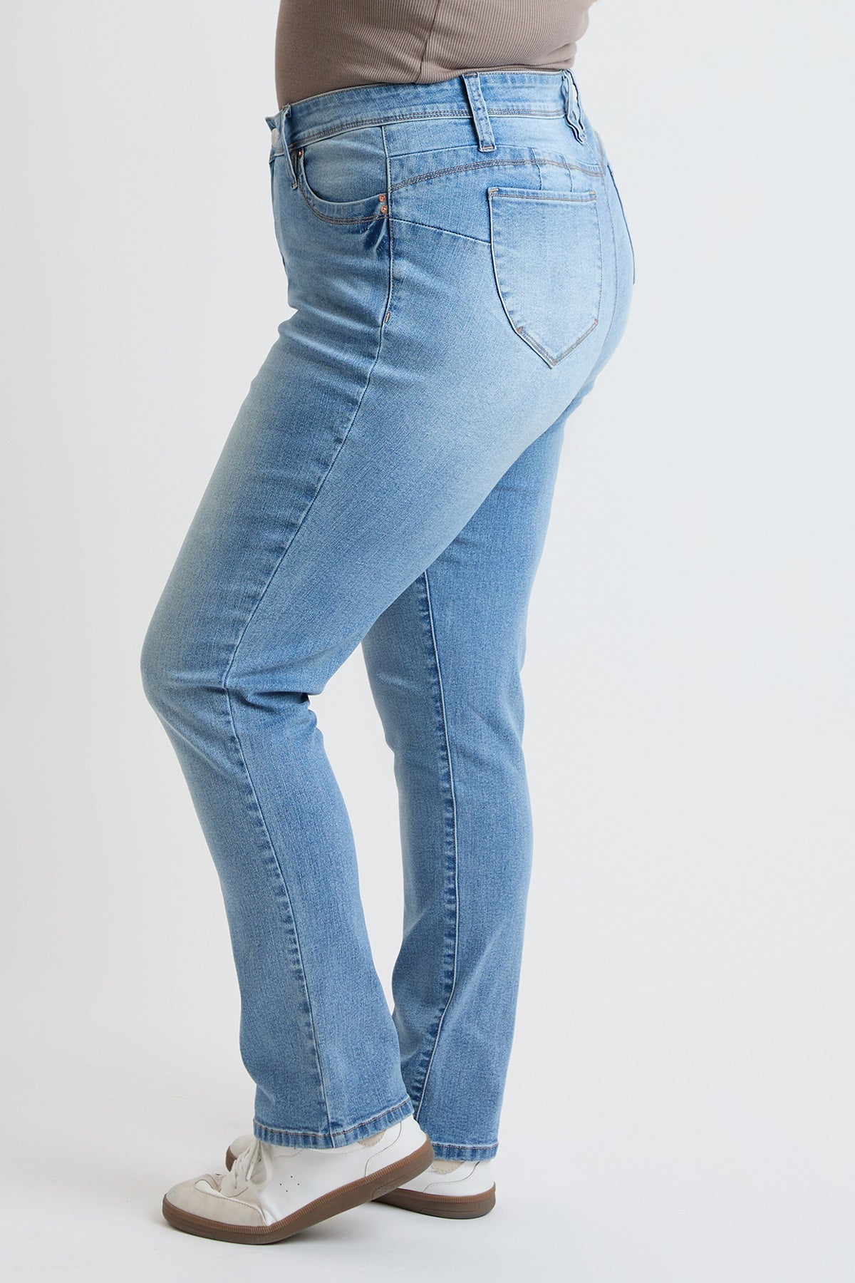 Women's Plus High Rise Curve Confidence  Straight  Jeans