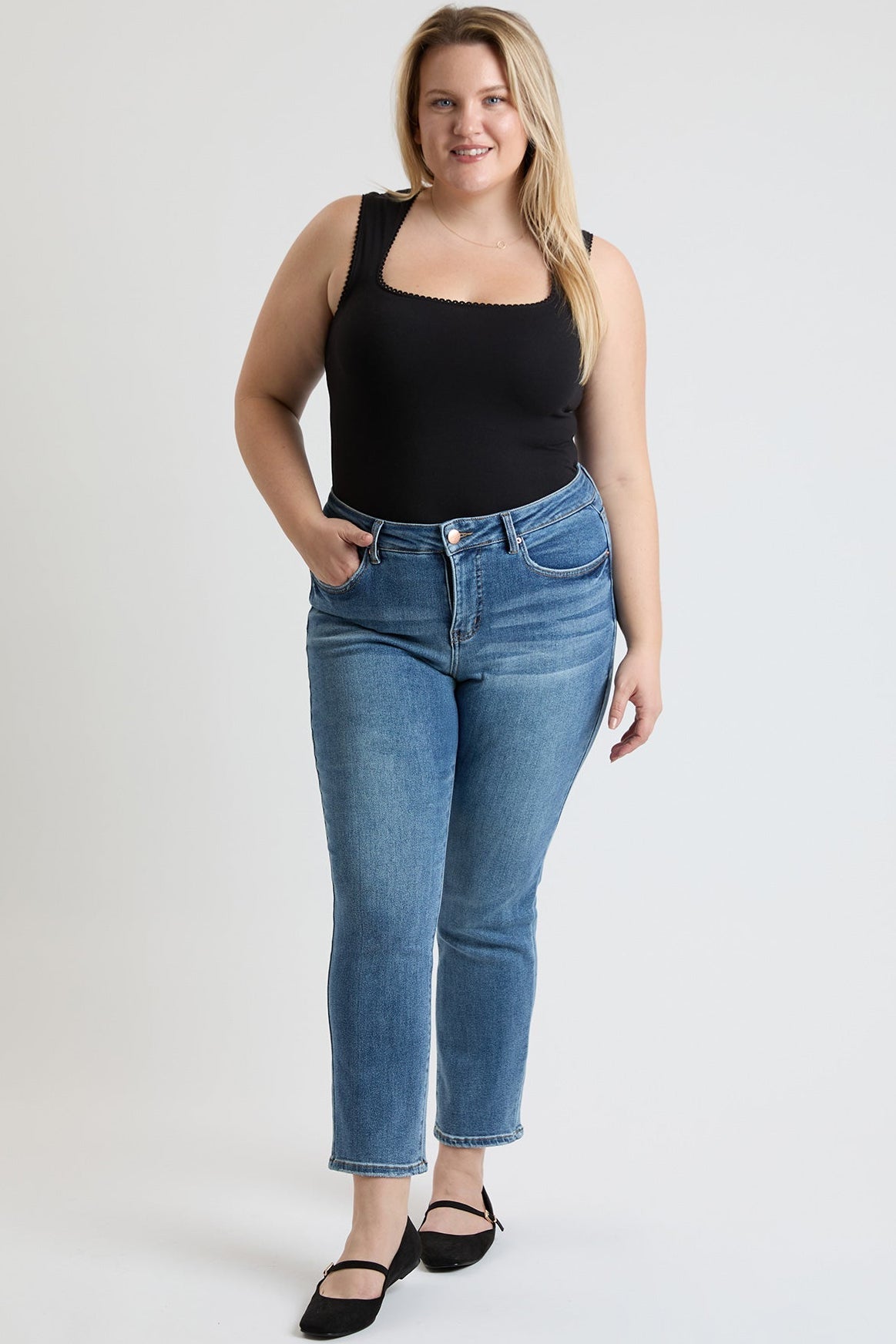 Women's Plus Premium Stretch Slim Straight Jeans