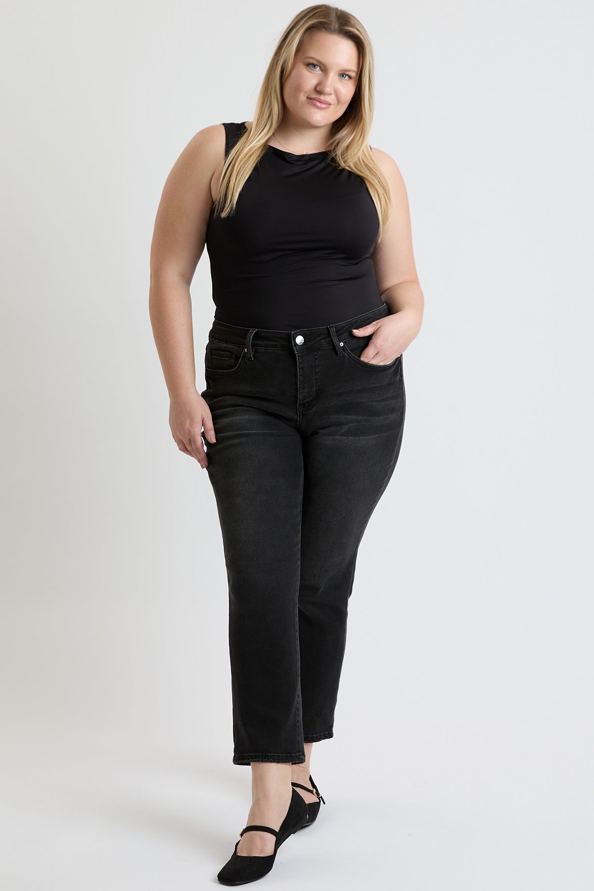 Women's Plus Premium Stretch Slim Straight Jeans