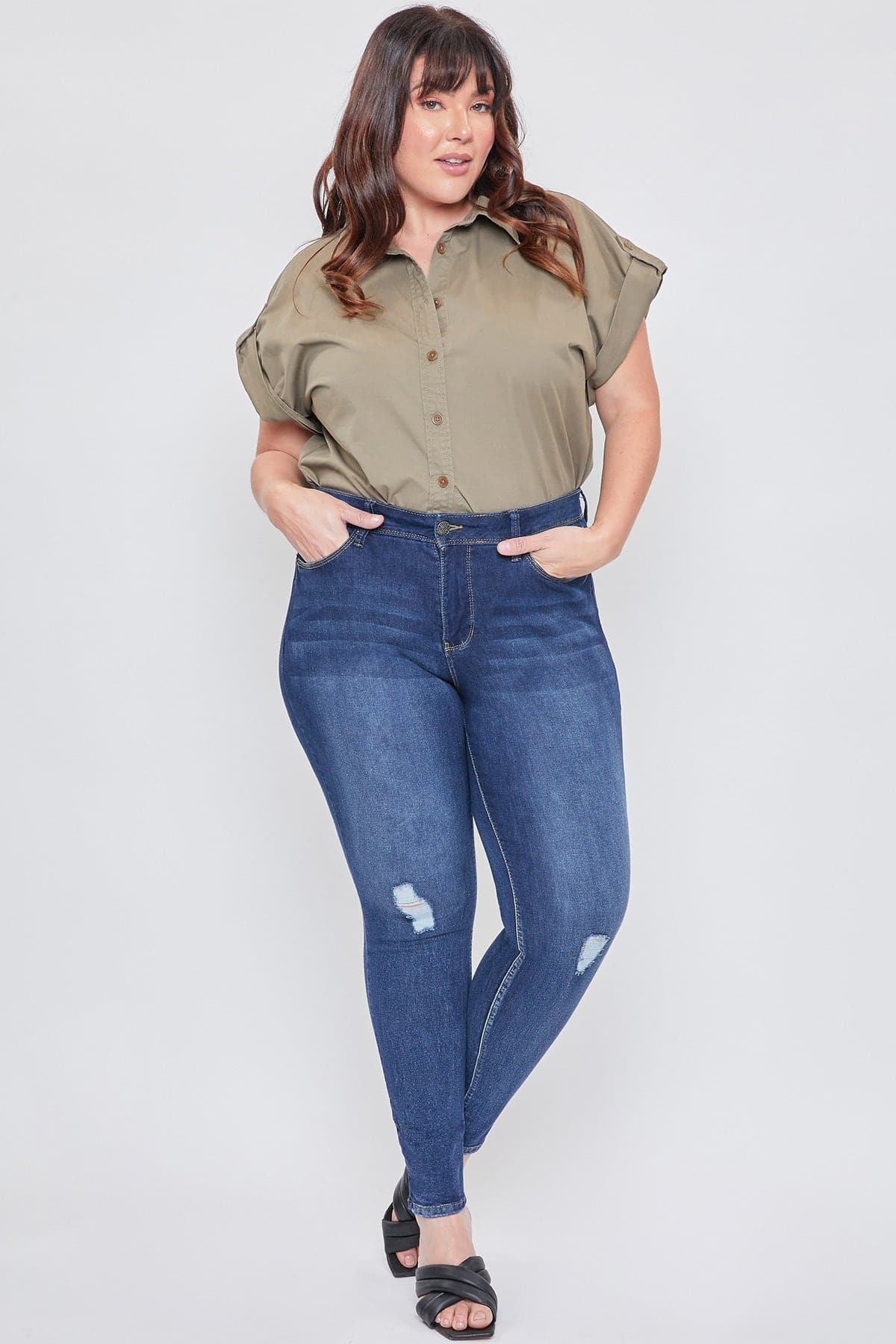 Women's Plus Size Essential High Rise Skinny Jean