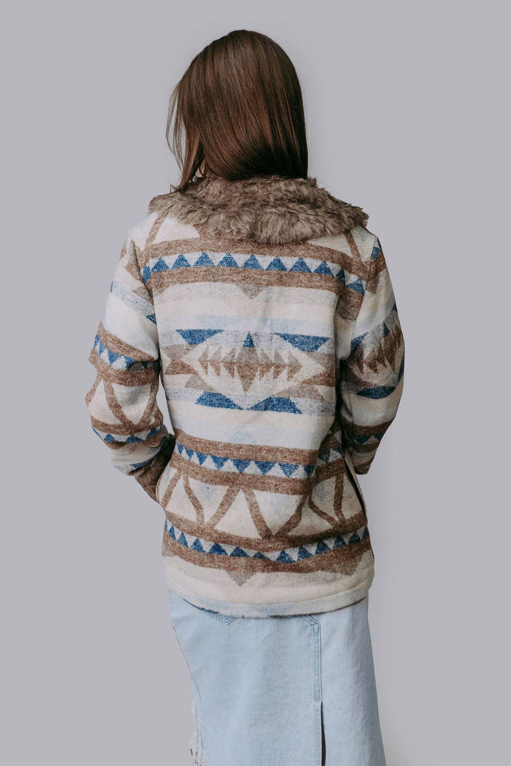 Belle of the West Fur Trimmed Coat