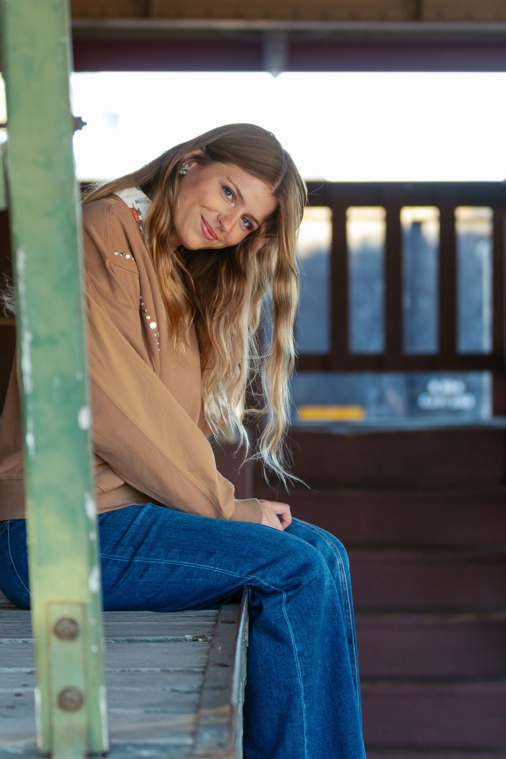 Brown Sugar Studded Pullover