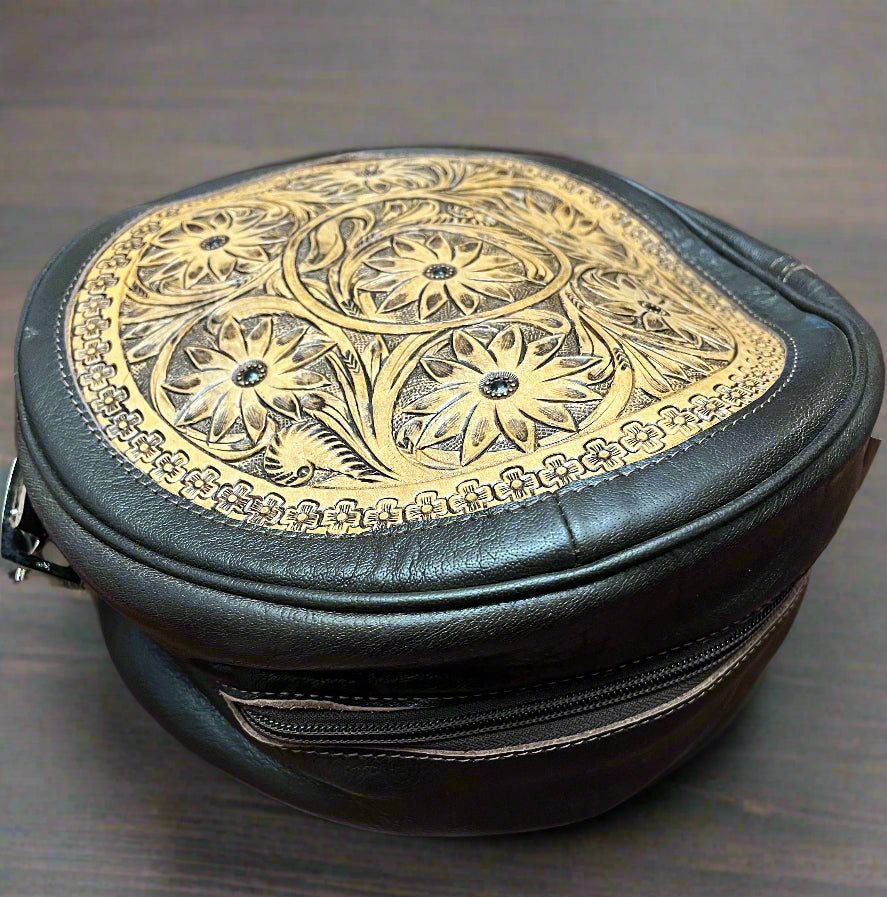 Canteen Bag - Vintage Leather & Hair on Hide