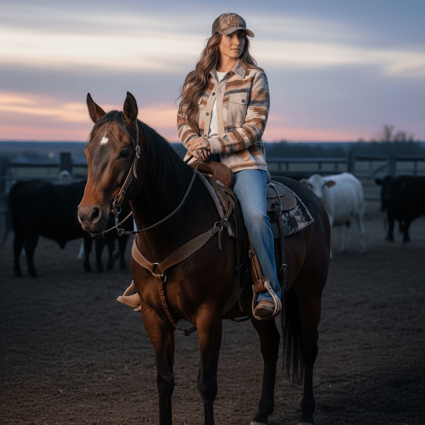 Corduroy Hem Striped Button-Up Jacket