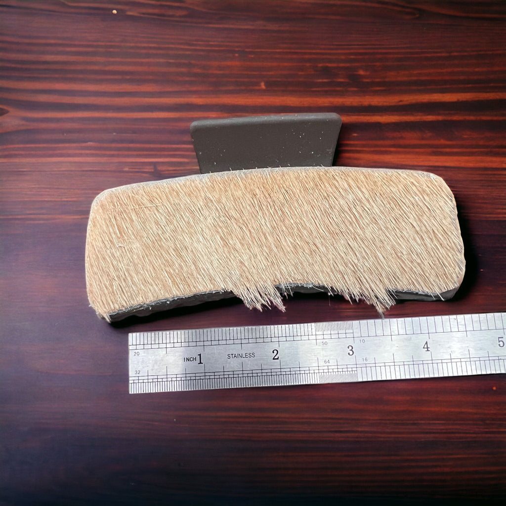 Cowhide Claw Clips - 4 inch