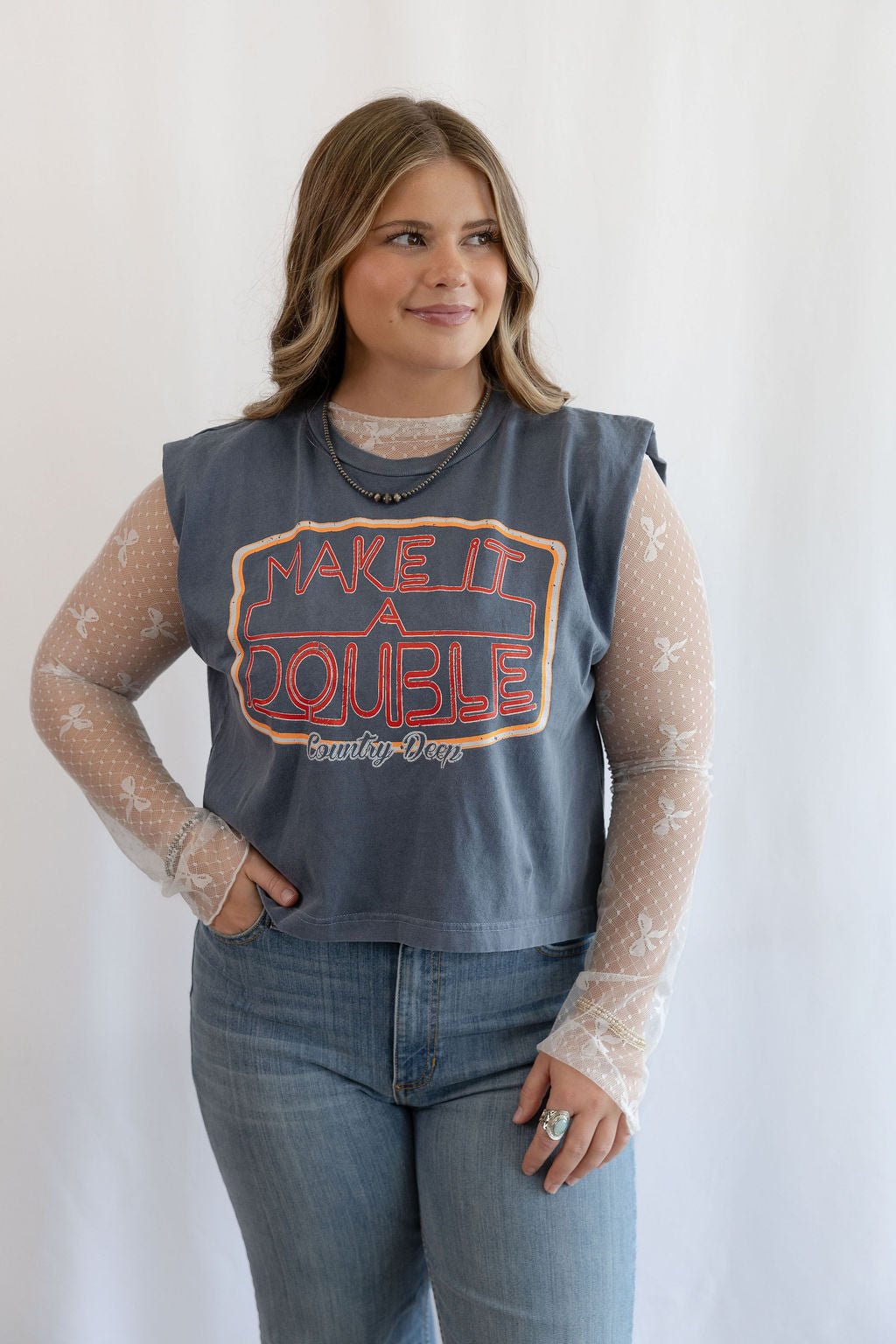 Cute Mesh Bow High Neck Design Long Sleeve Fitted Top - Black & Off White