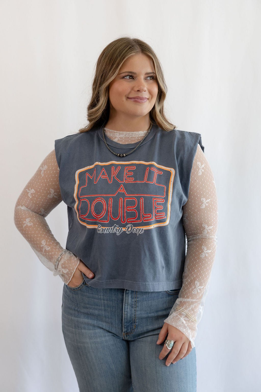 Cute Mesh Bow High Neck Design Long Sleeve Fitted Top - Black & Off White