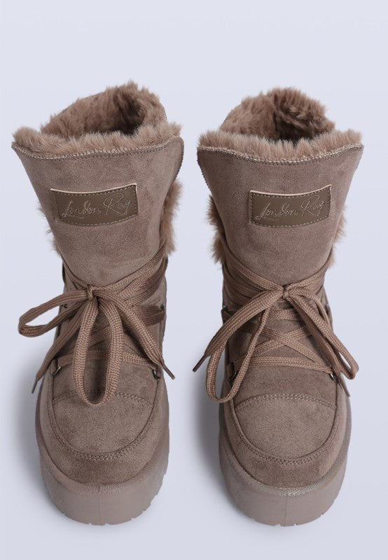 Noaya Chunky Faux Fur Snow Boots
