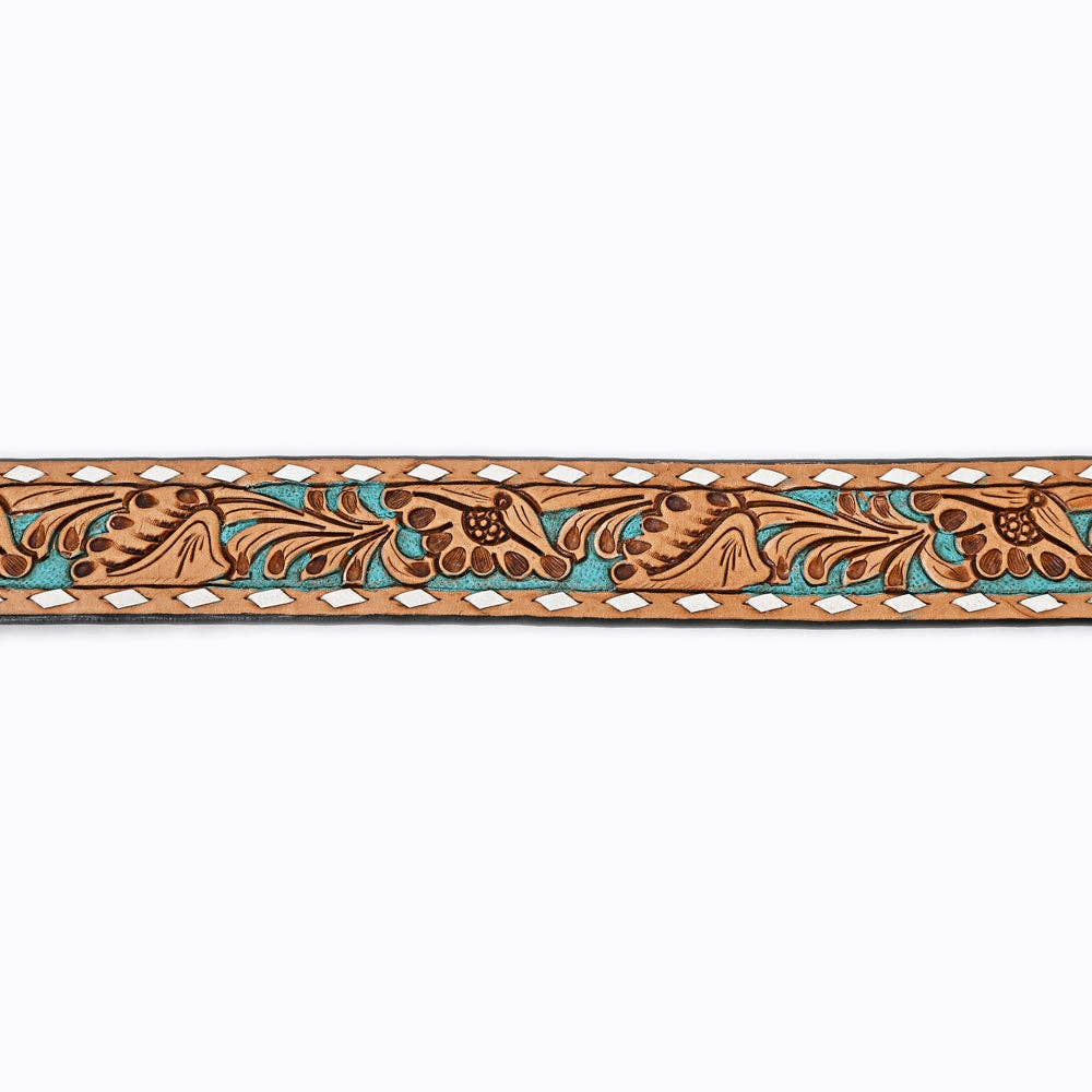 Hand Tooled Leather Belt - 32, 36, 40, and 44 inch sizes