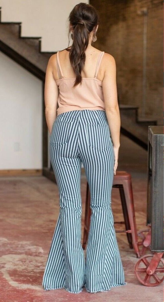 Distressed striped bells