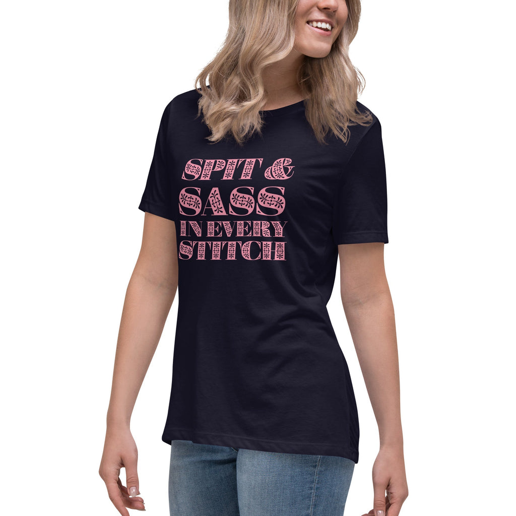 Spit and Sass Floral Design Tee