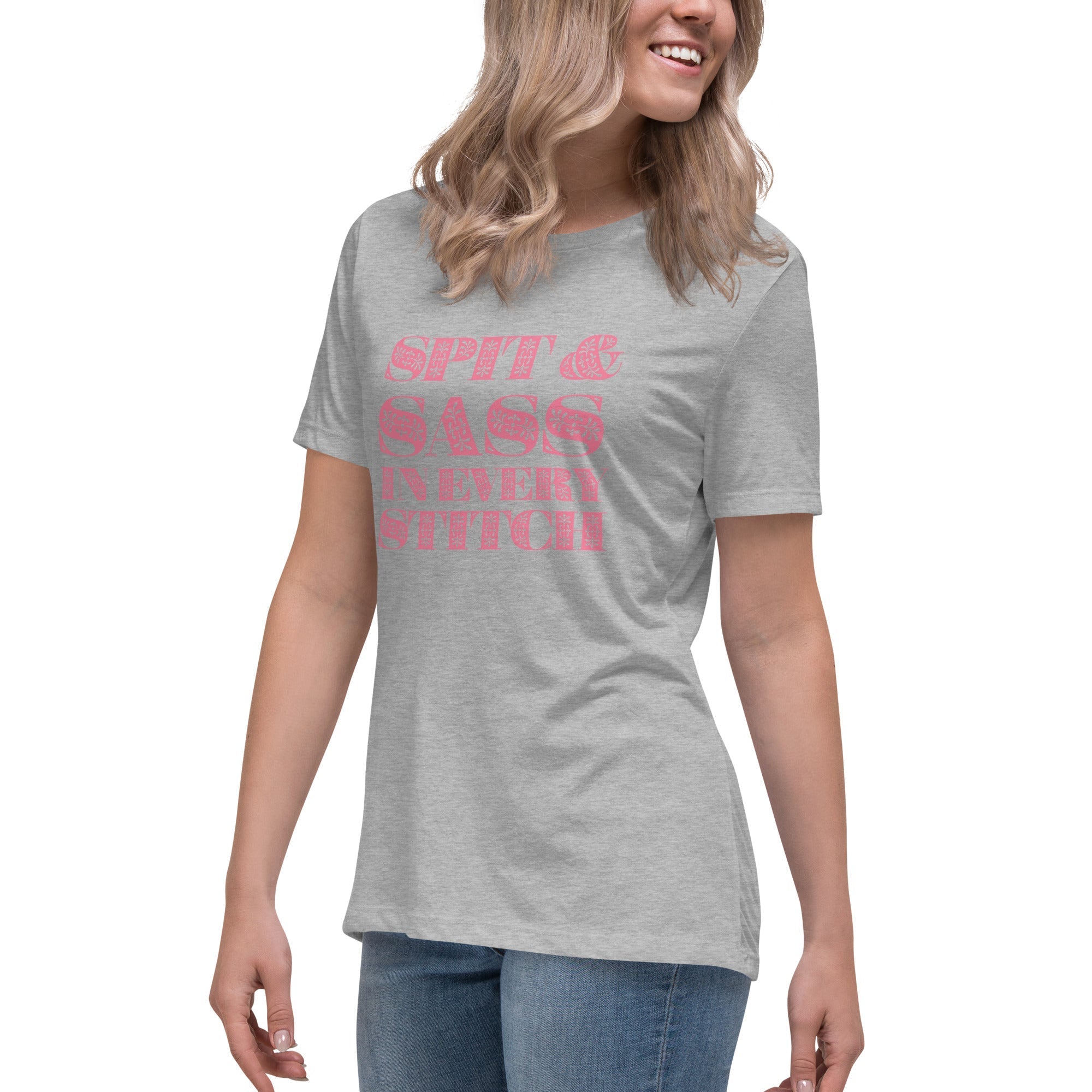 Spit and Sass Floral Design Tee