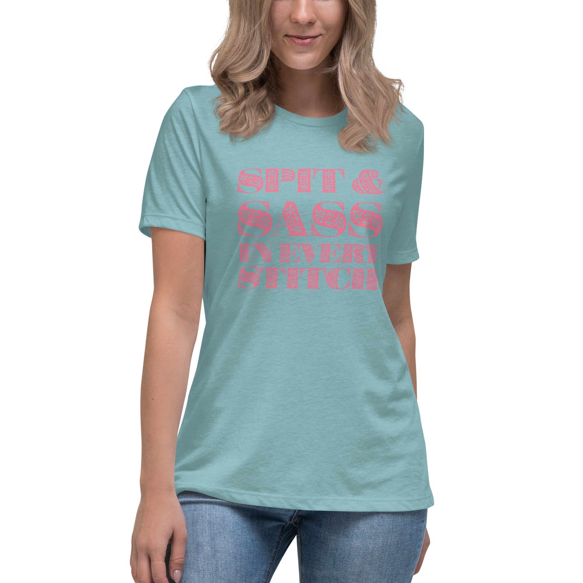 Spit and Sass Floral Design Tee