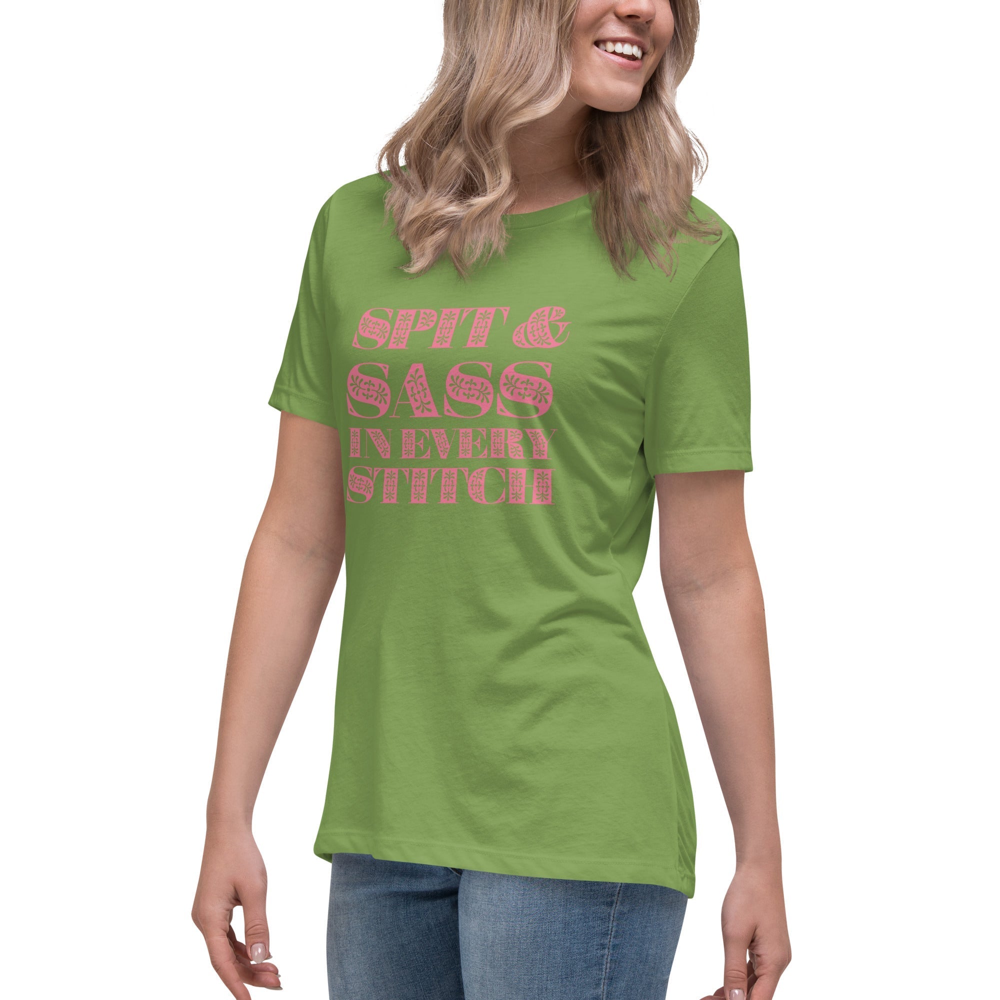 Spit and Sass Floral Design Tee