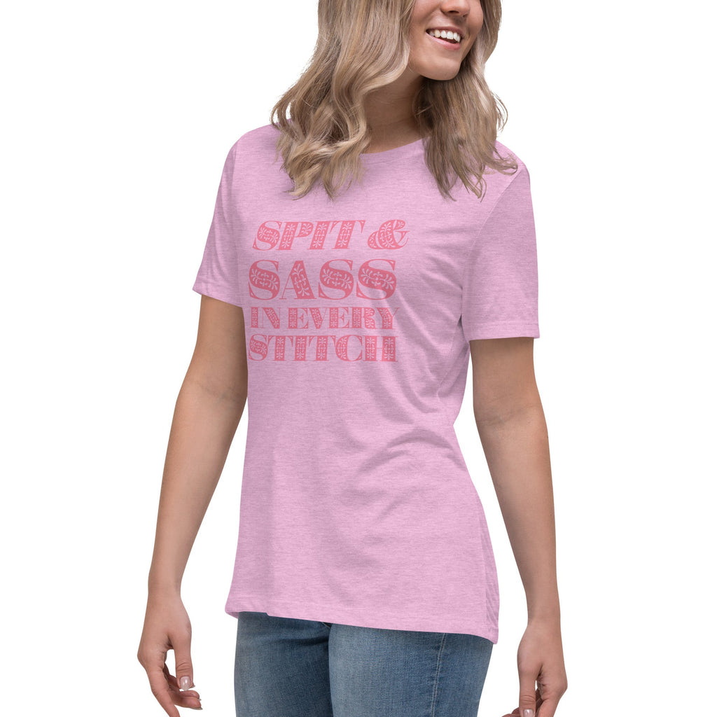 Spit and Sass Floral Design Tee