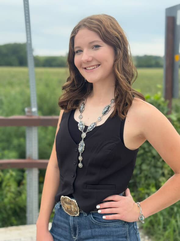 Western Faux White Buffalo Lariat Statement Necklace - 24 inch